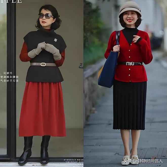 ：裙子过膝鞋子带跟轻轻松松能美到老ag九游会登录中年女人的穿衣哲学