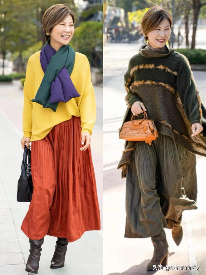 ：裙子过膝鞋子带跟轻轻松松能美到老ag九游会登录中年女人的穿衣哲学(图4)